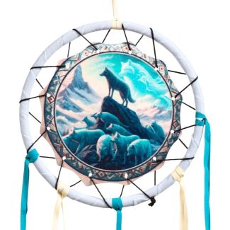 Spirit of the Wolf Pack Dreamcatcher - 16cm