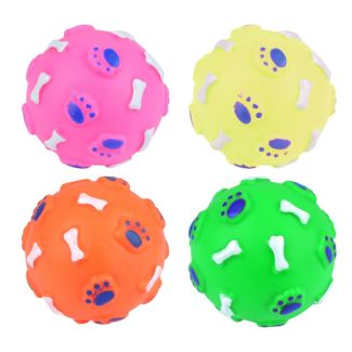 Squeaky Doggy Ball 7cm - Assorted Colours 