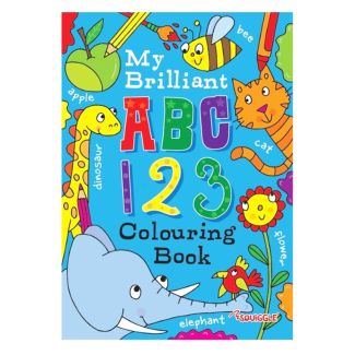 Squiggle A4 My Brilliant ABC/123 Colouring Book  