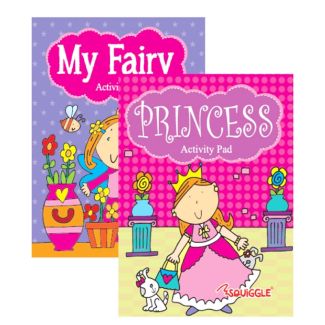 Squiggle Princess & Fairy Activity Pad - Assorted