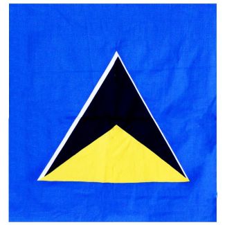 St Lucia Flag  Bandana 