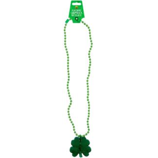 St. Patrick’s Day Flashing LED Shamrock Necklace