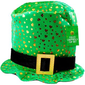 St. Patrick’s Day Foiled Shamrock Top Hat