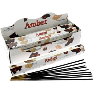 Wholesale Stamford Hex Incense Sticks - Amber 
