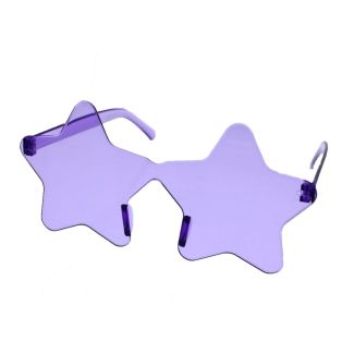 Star Shaped Sunglasses - Purple 