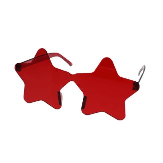 Star Shaped Sunglasses - Red