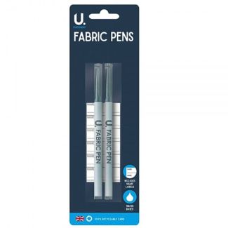 Stationery Fabric Pens (2pk)