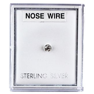 Sterling Silver Big Round Dot Cup Design Nose Wire - 3mm