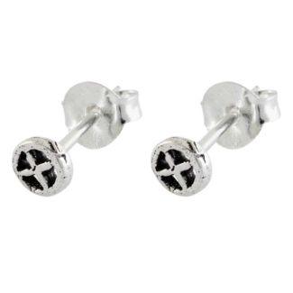 Wholesale Sterling Silver Button Design Studs - Approx 3mm 