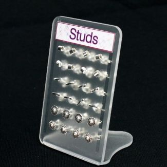 Sterling Silver Ear Studs -  Assorted Design