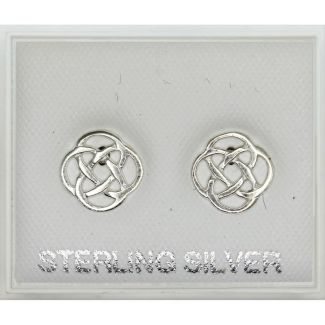 Sterling Silver Filigree Earrings 8mm