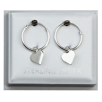 Wholesale Hoop with Dangly Heart