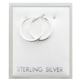 Sterling Silver Hoops - (12mm)