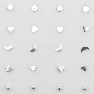 Sterling Silver Nose Studs - Assorted Shape Designs