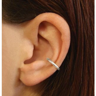 Wholesale Sterling Silver Plain Ear Cuff - 10mm