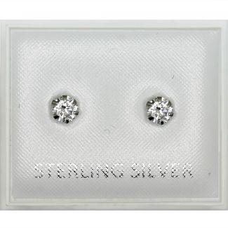 Sterling Silver Round Studs - 4mm