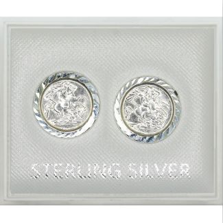 Sterling Silver Runnig Horse Design Studs - 10mm