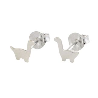 Sterling Silver Stegosaurus Design Studs
