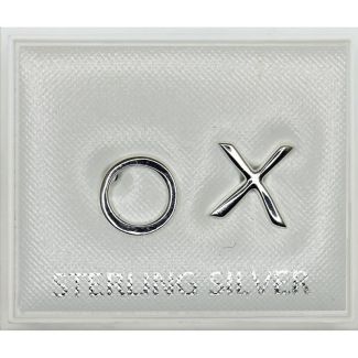 Sterling Silver "XO" design Studs - 10mm
