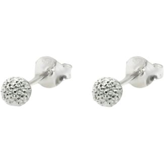 Sterling Silver Starlight Ball Ear Studs