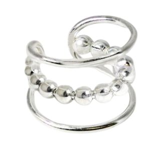 Sterling Silver Bead Bliss Ear Cuff