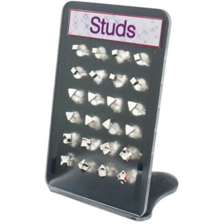 Sterling Silver Ear Studs - 3 Assorted Shapes 