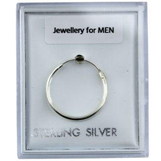 Sterling Silver Hoop Earring – 16mm