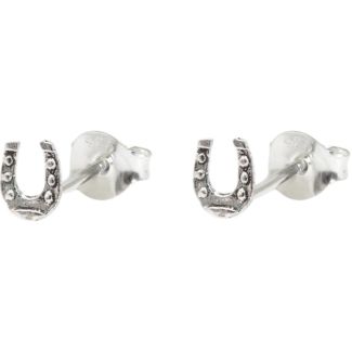 Sterling Silver Horseshoe Ear Studs