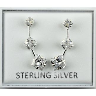 Sterling Silver Ice Crystal Climbers 20mm