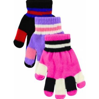 Striped Magic Gloves for Kids - Assorted 