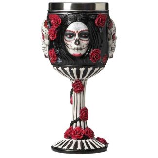 Sugar Skull Goblet - 19.5cm
