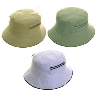 Wholesale Summer Hat With Two Zip Pocket - Assorted Colours