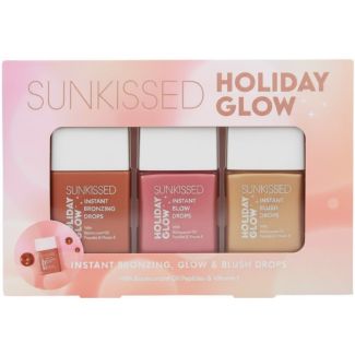 Sunkissed Instant Holiday Glow Gift Set ( Bronzing, Blush & Glow Drops)