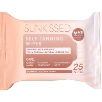 Sunkissed Self-Tanning Wipes - 25 Wipes