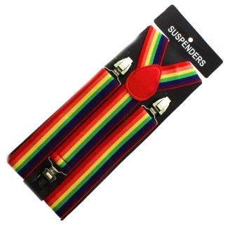 Suspender Braces Rainbow Print-35mm
