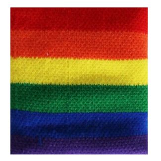 Wrist Sweatbands Rainbow Pattern