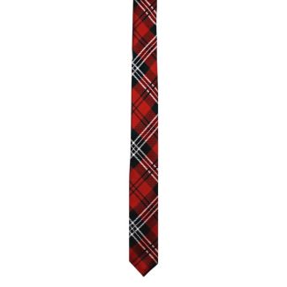 Tartan Print Ties - Red