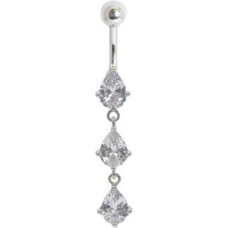 Double Jewelled Belly Bar – Assorted 10mm