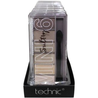 Technic Mini 6 Eyeshadow Palette Sultry- Rosebud
