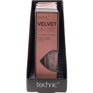 Technic Velvet  Lip Kit - Iced Mocha (Lip Colour & Lip Pencil)
