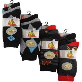 Wholesale Teeanage Boys Thermal Socks - Fresh Feel (3 Pair Pack) - (UK 4-6.5)