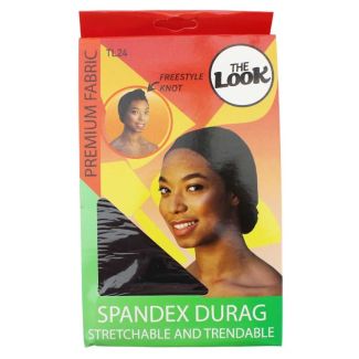 Wholesale  The Look Freestyle Knot Spandex Durag - Black
