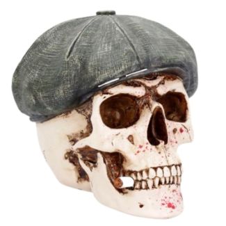 The Boss' Skull Wish Flatcap Ornament - 18.5cm