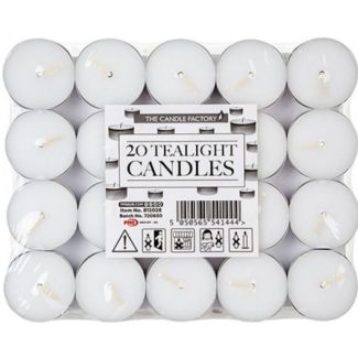 The Candle Factory 20 Tealight Candles 