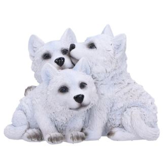 Three Wolf Pups Cub Cuddle Figurine (7cm)