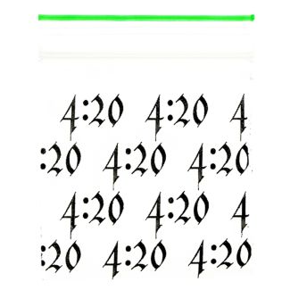 Wholesale Zipper Grip Seal Printed Resealable Bags - 4:20 