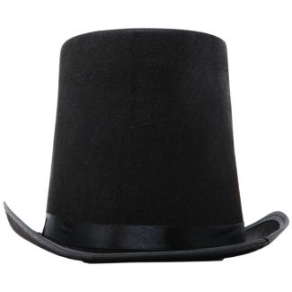 Top Hat for Adults - Black - 20cm