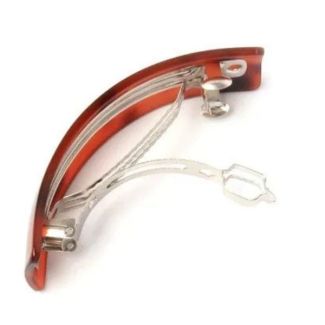 Tort Curved Rectangle Barrette Clip - 9cm
