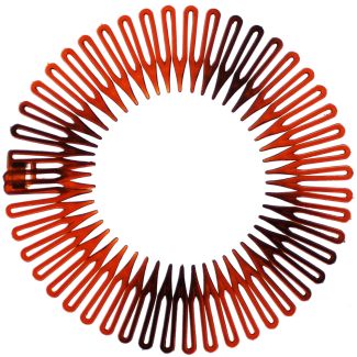 Moly & Rose Zig Zag Hair Flexible Comb - Tort & Black 