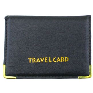 Travel Card Holder with Gold Text - Assorted